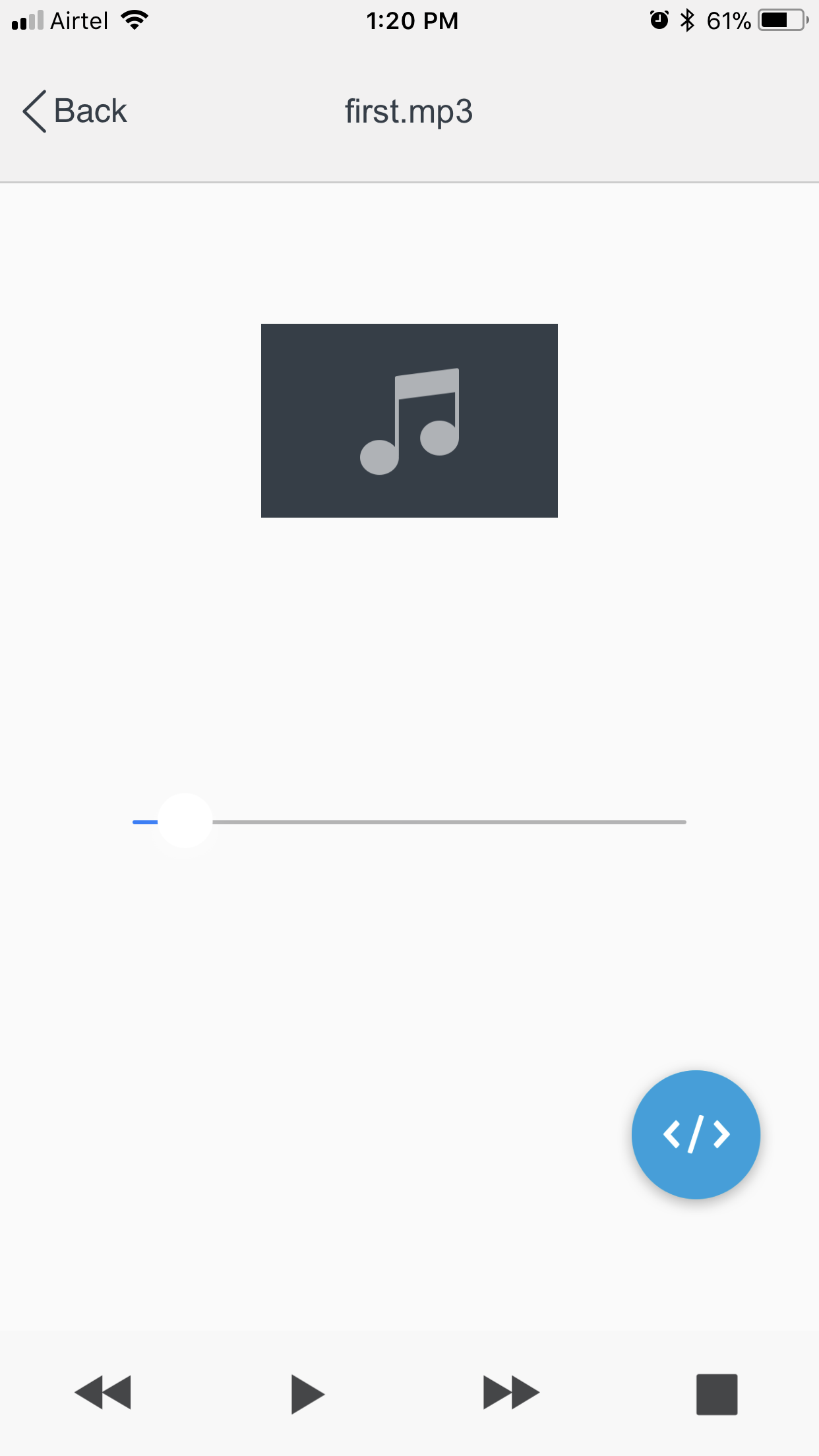 File Gallery Sample App - Screen-Thumbnail