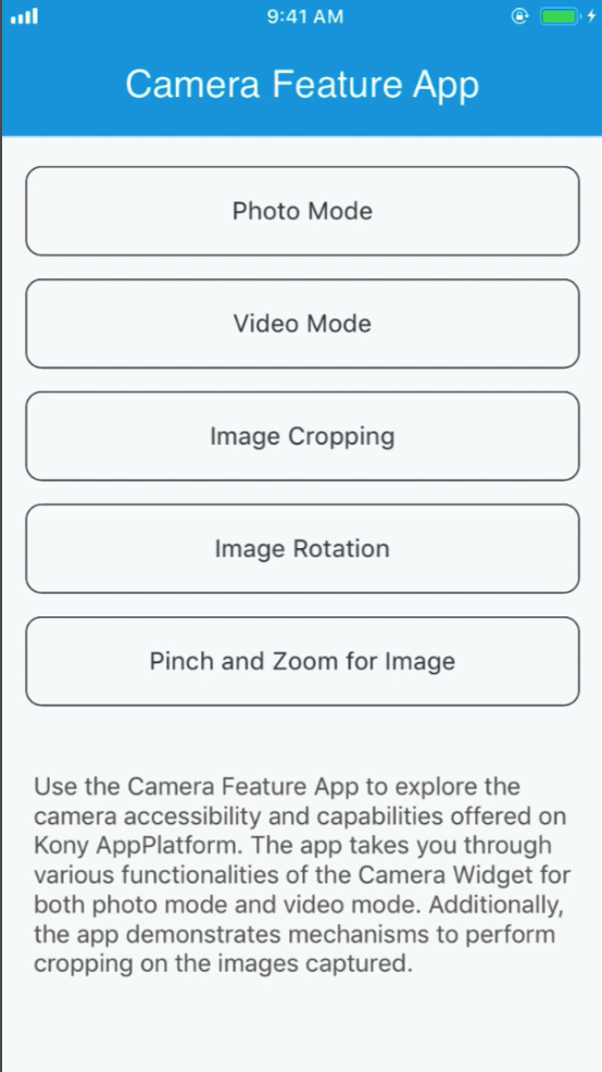 Camera Feature App - Screen-Thumbnail