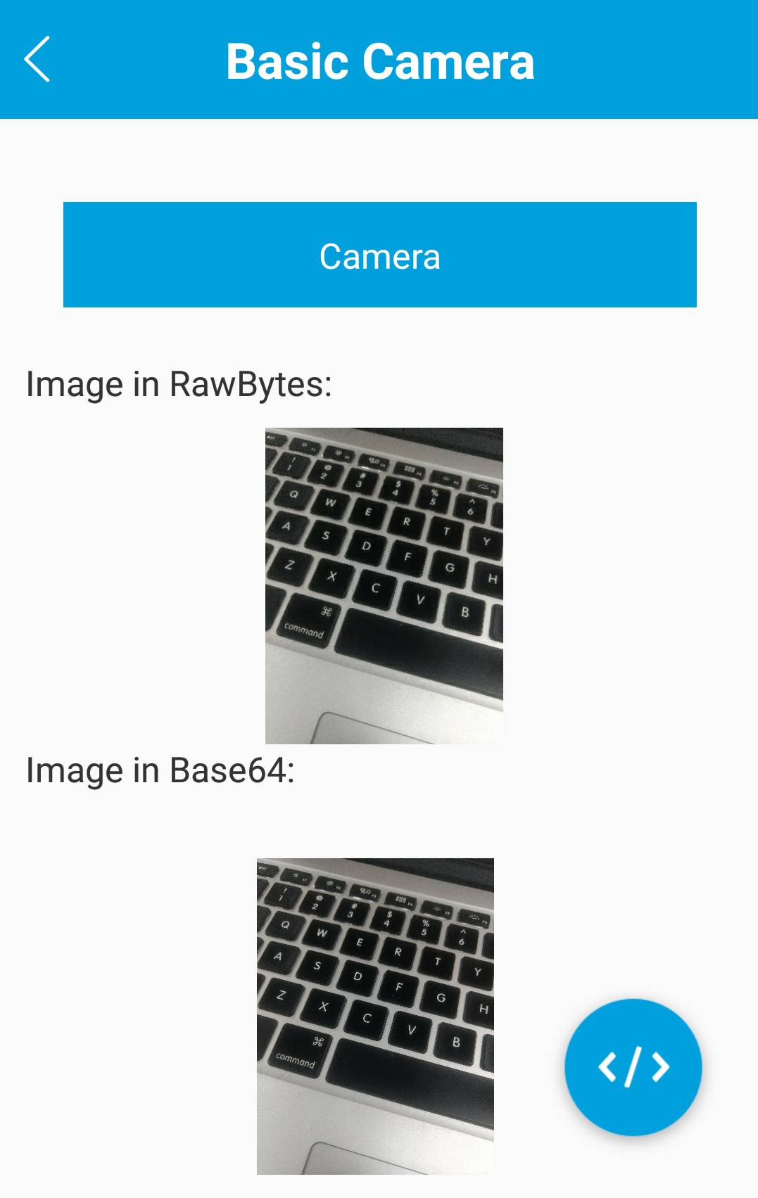 Camera Feature App - Screen-Thumbnail
