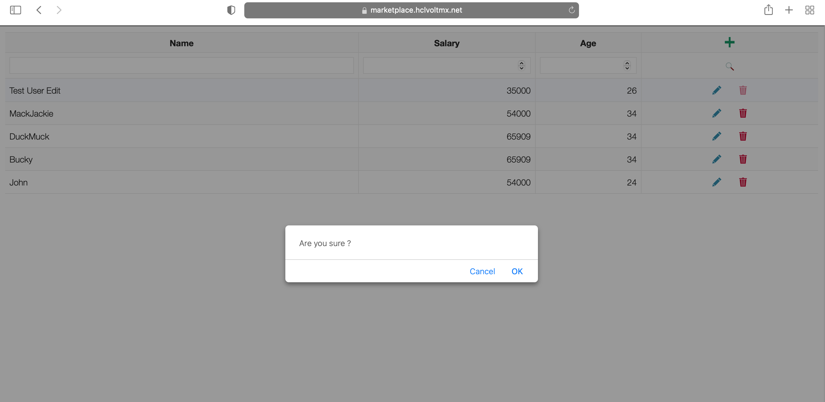 JsGrid - Screen-Thumbnail