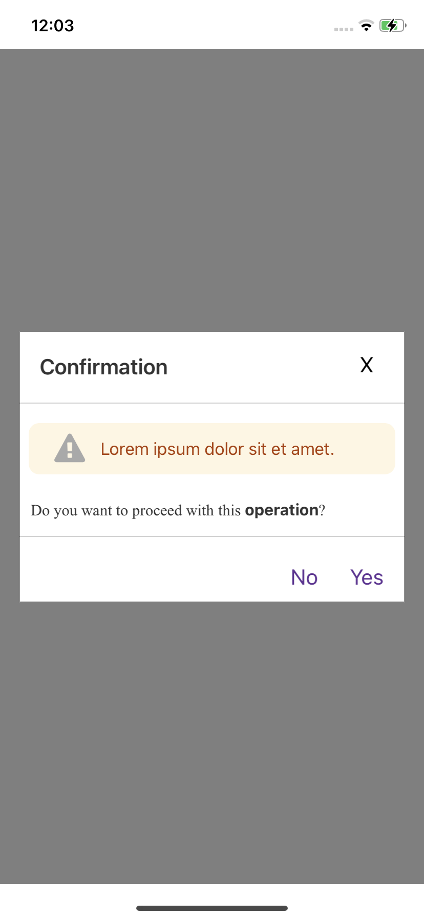 Confirmation Popup - Screen-Thumbnail